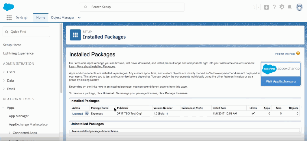 Exploring the installed package